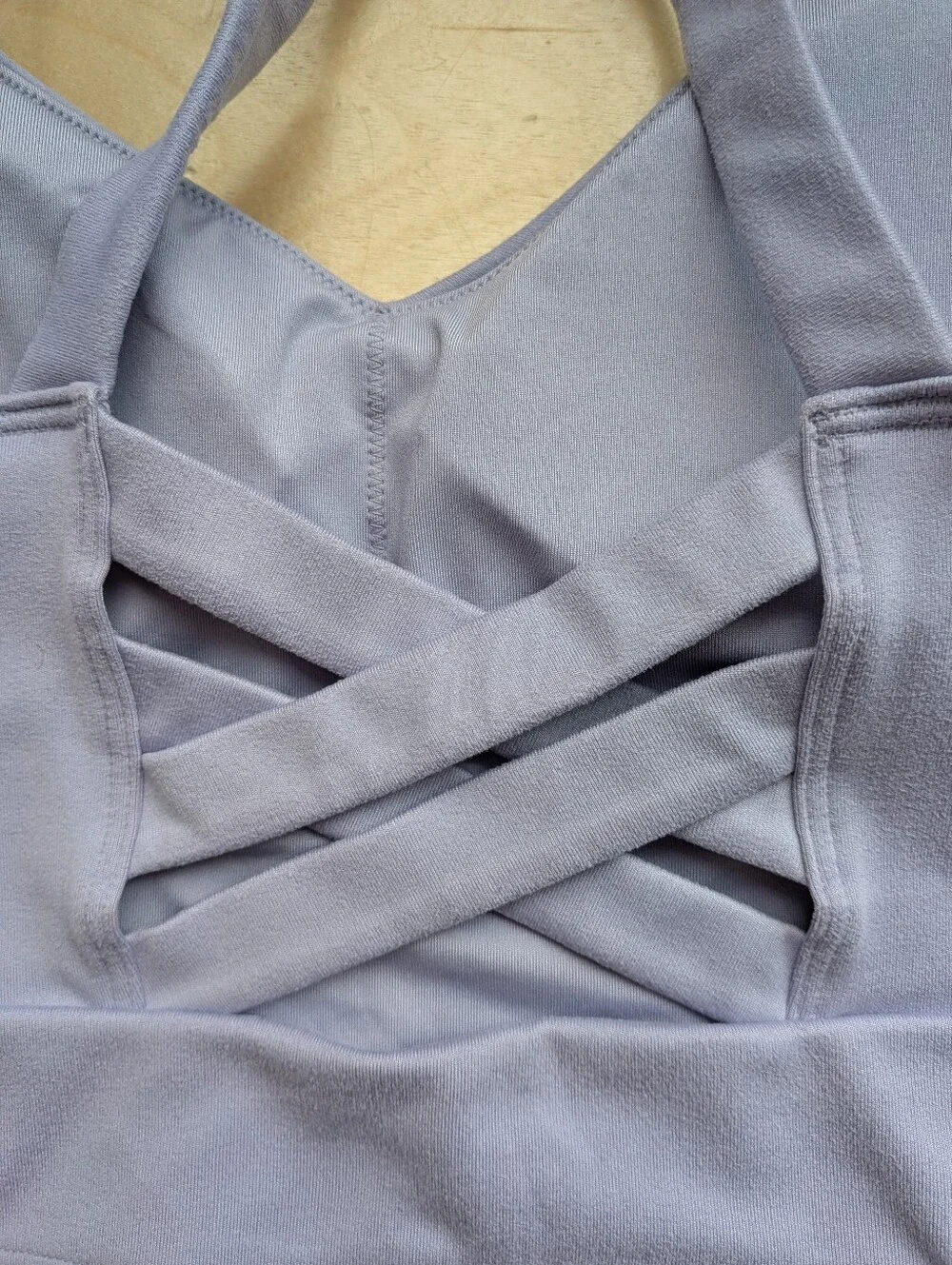 Gilly Hicks Recharge Strappy Cross Back Longline Sports Bra Periwinkle Small